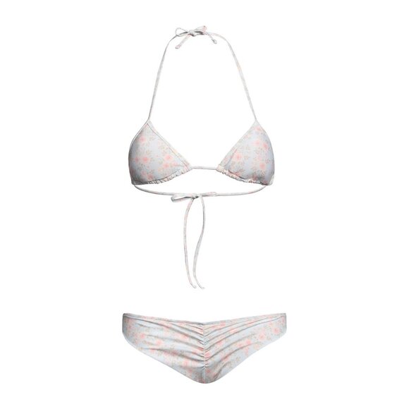 WIKINI Light green and pink flowers Bikini - Picture 1 of 10